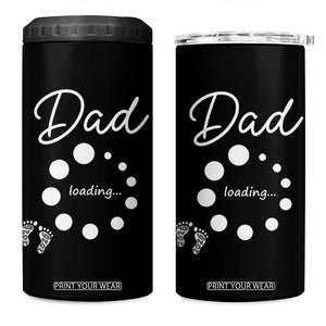 Dad Loading 2026 4 in 1 Can Cooler Tumbler Future Dad Announcement TS12 One Size: 16 oz Black Print Your Wear
