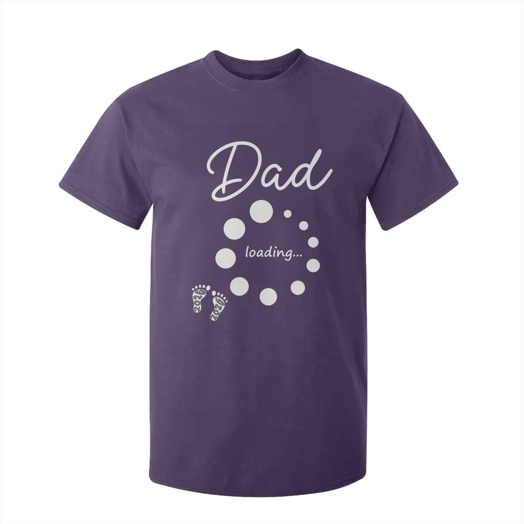 Dad Loading 2026 T Shirt For Kid Future Dad Announcement TS12 Purple Print Your Wear