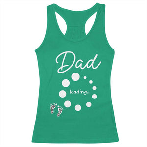 Dad Loading 2026 Racerback Tank Top Future Dad Announcement TS12 Irish Green Print Your Wear