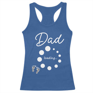 Dad Loading 2026 Racerback Tank Top Future Dad Announcement TS12 Royal Blue Print Your Wear