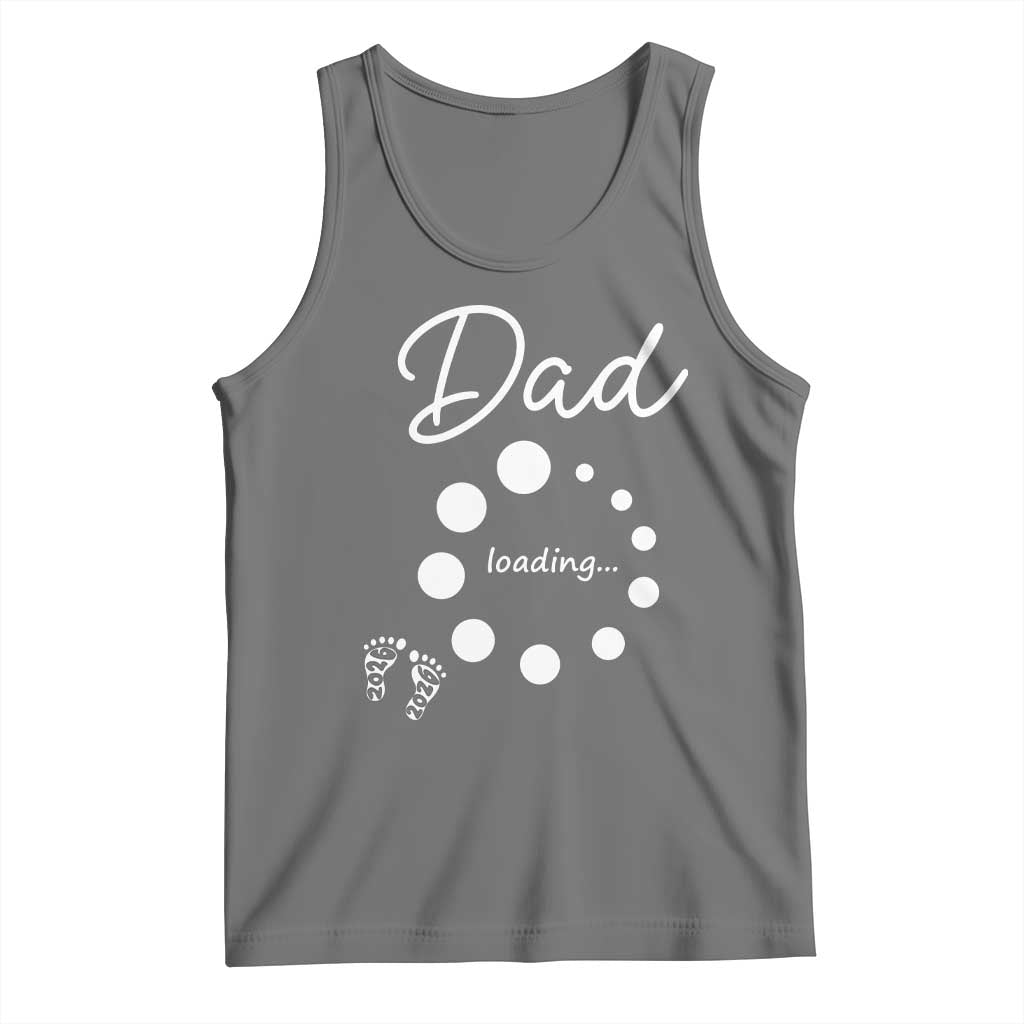 Dad Loading 2026 Tank Top Future Dad Announcement TS12 Black Heather Print Your Wear