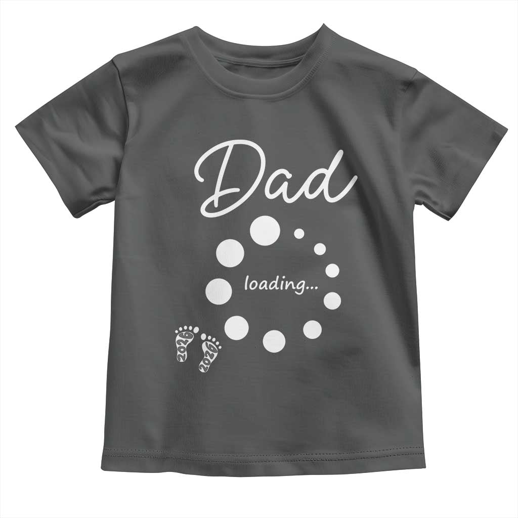 Dad Loading 2026 Toddler T Shirt Future Dad Announcement TS12 Dark Heather Print Your Wear