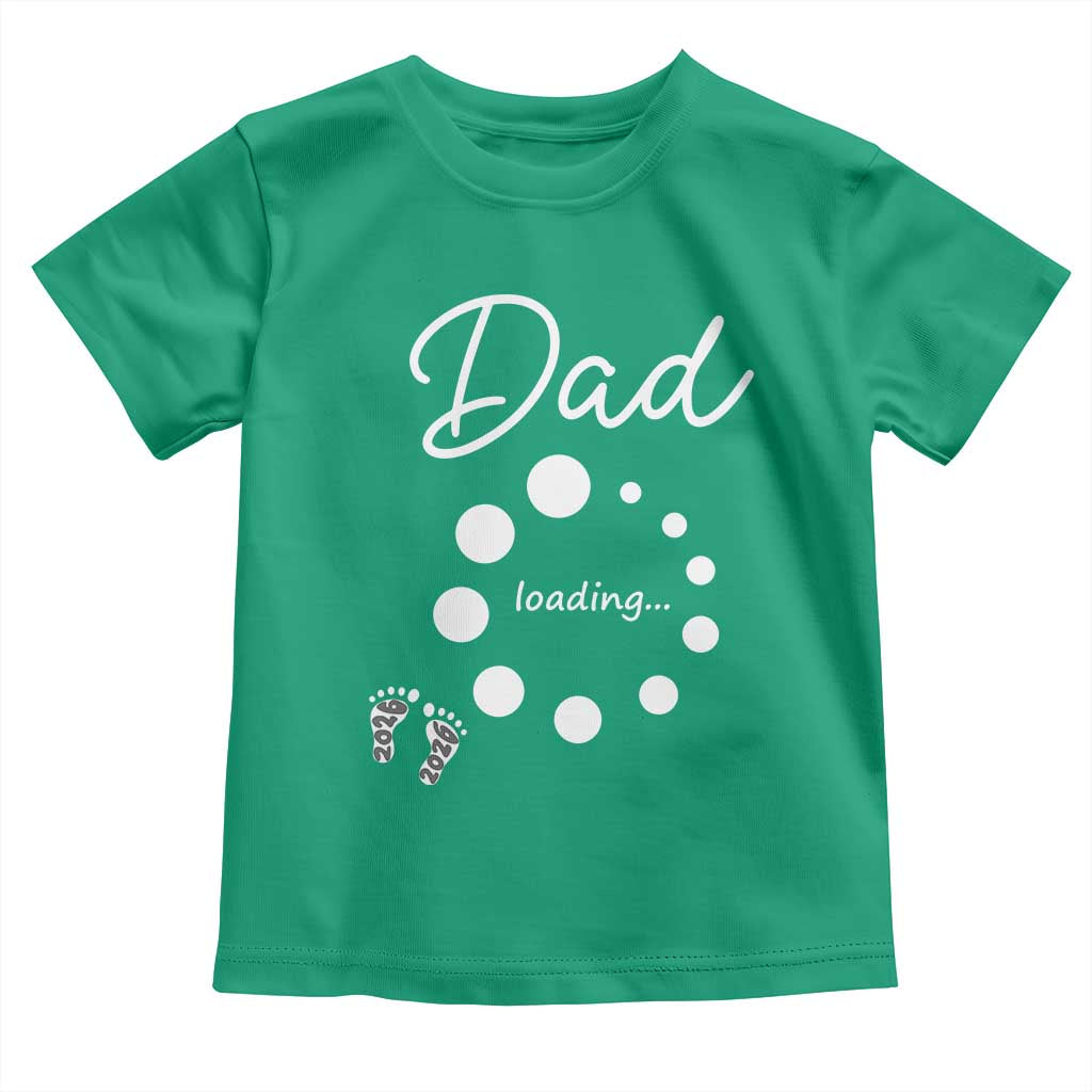 Dad Loading 2026 Toddler T Shirt Future Dad Announcement TS12 Irish Green Print Your Wear