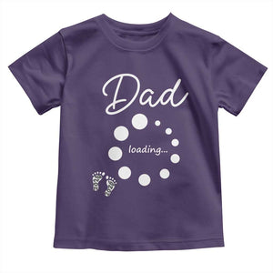 Dad Loading 2026 Toddler T Shirt Future Dad Announcement TS12 Purple Print Your Wear