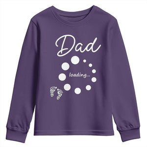 Dad Loading 2026 Youth Sweatshirt Future Dad Announcement TS12 Purple Print Your Wear
