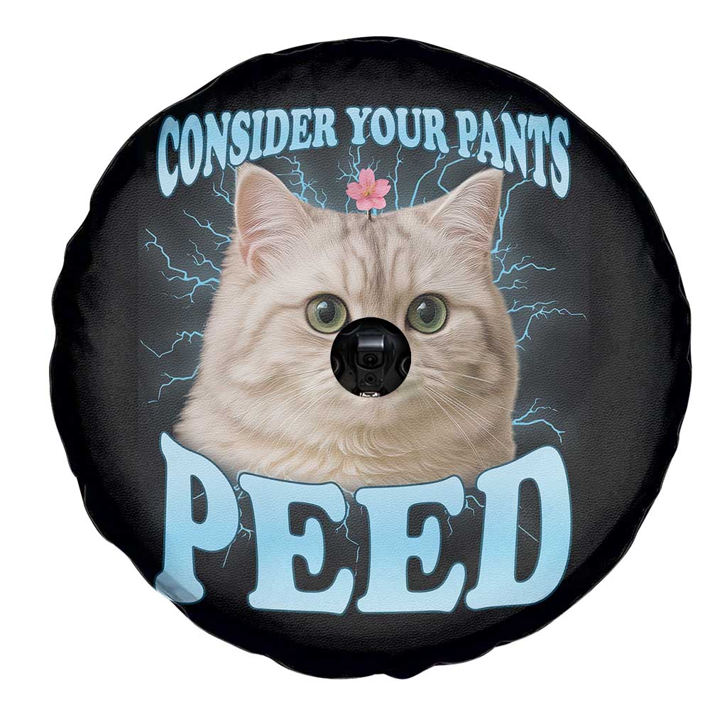 Funny Cat Spare Tire Cover Consider Your Pants Peed Meme Saying TS12 Print Your Wear