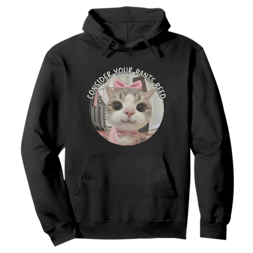Consider Your Pants Peed Hoodie Funny Cat Meme Saying TS12 Black Print Your Wear