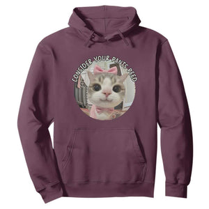 Consider Your Pants Peed Hoodie Funny Cat Meme Saying TS12 Maroon Print Your Wear
