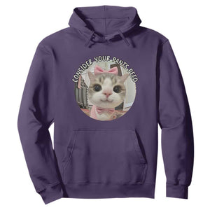 Consider Your Pants Peed Hoodie Funny Cat Meme Saying TS12 Purple Print Your Wear