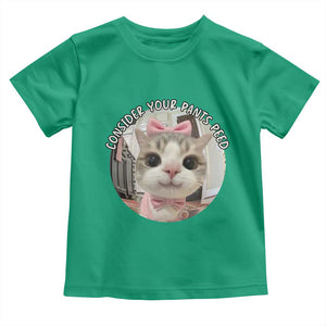 Consider Your Pants Peed Toddler T Shirt Funny Cat Meme Saying TS12 Irish Green Print Your Wear