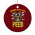 Funny Cat Lover Ceramic Ornament Consider Your Pants Peed Quote TS12 1pc Red Print Your Wear