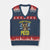 Funny Cat Lover V-Neck Knit Sweater Vest Consider Your Pants Peed Quote TS12 Navy Red Print Your Wear