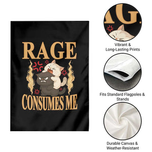 Cute Cat Garden Flag Rage Is Consuming Me TS12 Print Your Wear