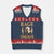 Cute Cat V-Neck Knit Sweater Vest Rage Is Consuming Me TS12 Navy Red Print Your Wear