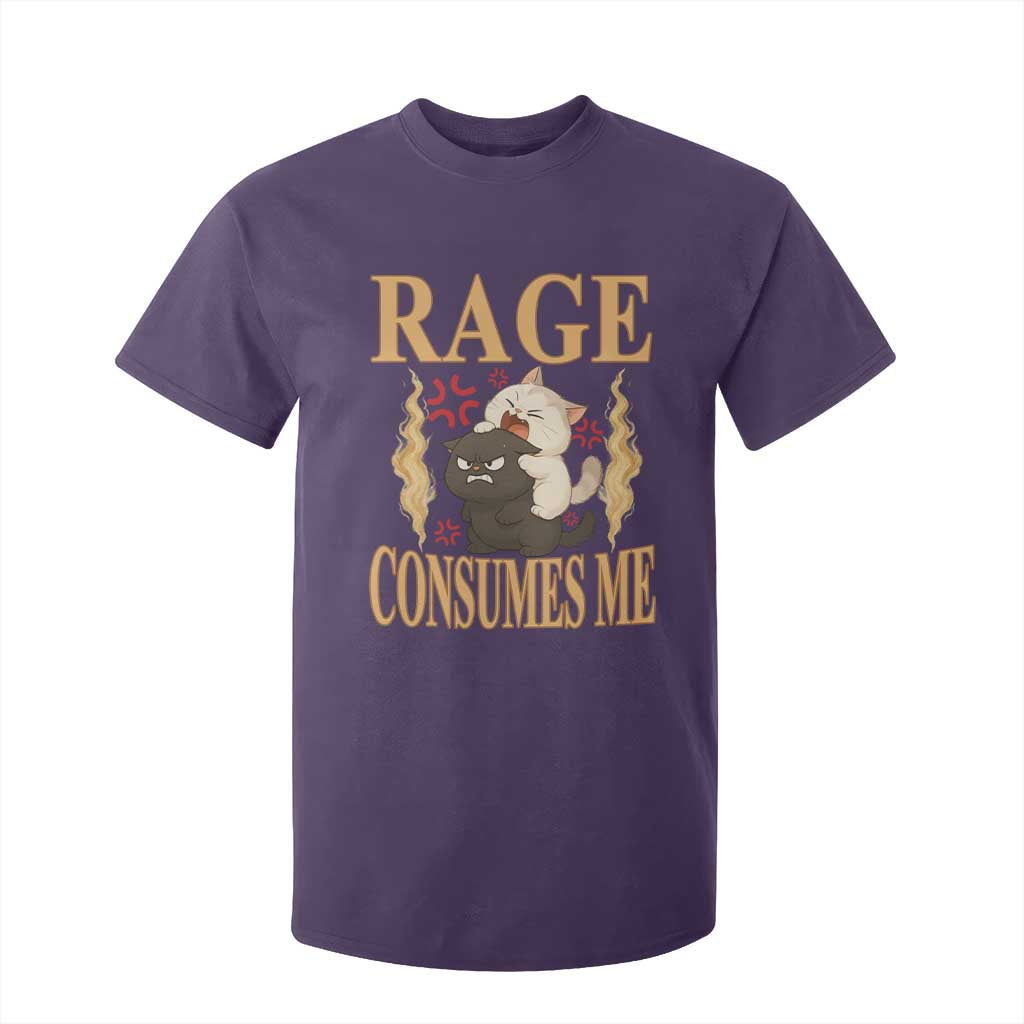 Cute Cat T Shirt For Kid Rage Is Consuming Me TS12 Purple Print Your Wear