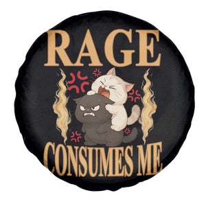 Cute Cat Spare Tire Cover Rage Is Consuming Me TS12 Print Your Wear