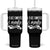 Coffee Lover Tumbler With Handle I Like Coffee And Maybe Three People TS12 One Size: 40 oz Black Print Your Wear