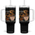 Coffee Lover Tumbler With Handle A Day Without Coffee I Have No Idea TS12 One Size: 40 oz Black Print Your Wear