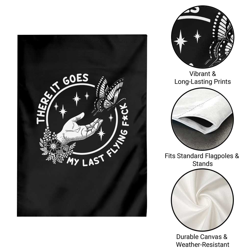 There It Goes My Last Flying F*ck Garden Flag Funny Women Quote TS12 Print Your Wear