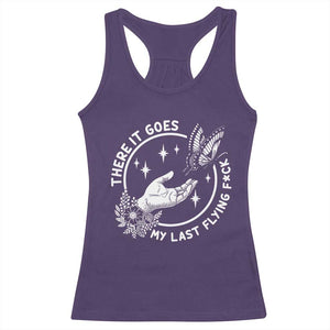 There It Goes My Last Flying F*ck Racerback Tank Top Funny Women Quote TS12 Purple Print Your Wear