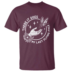 There It Goes My Last Flying F*ck T Shirt Funny Women Quote TS12 Maroon Print Your Wear