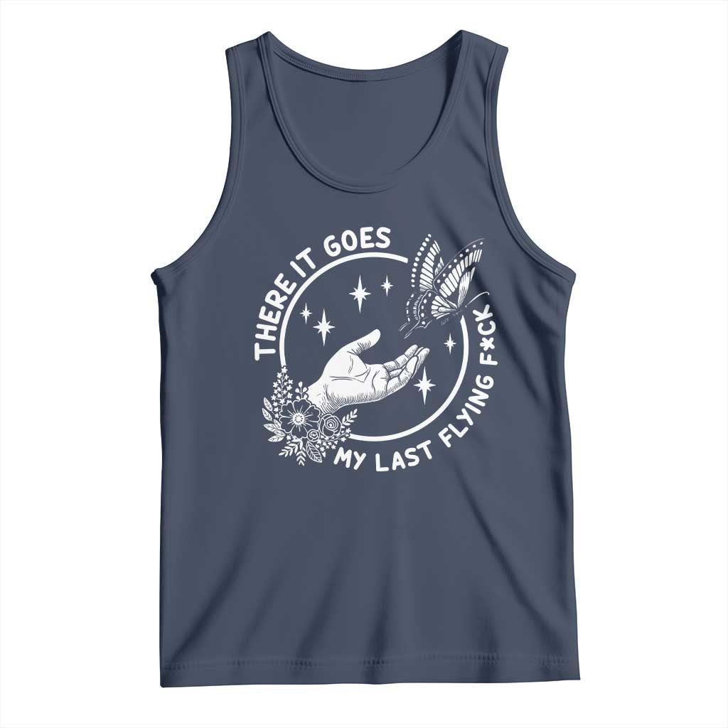 There It Goes My Last Flying F*ck Tank Top Funny Women Quote TS12 Navy Print Your Wear