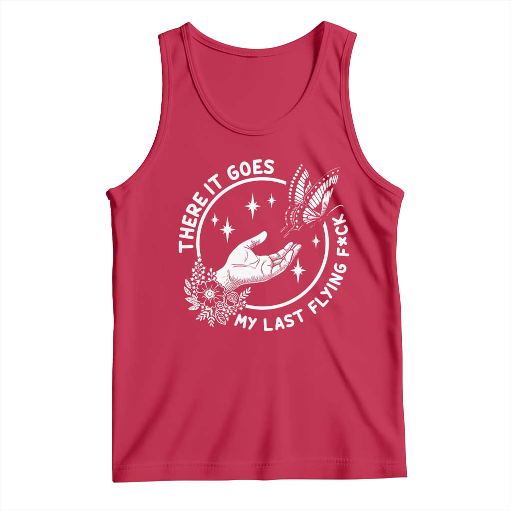 There It Goes My Last Flying F*ck Tank Top Funny Women Quote TS12 Red Print Your Wear
