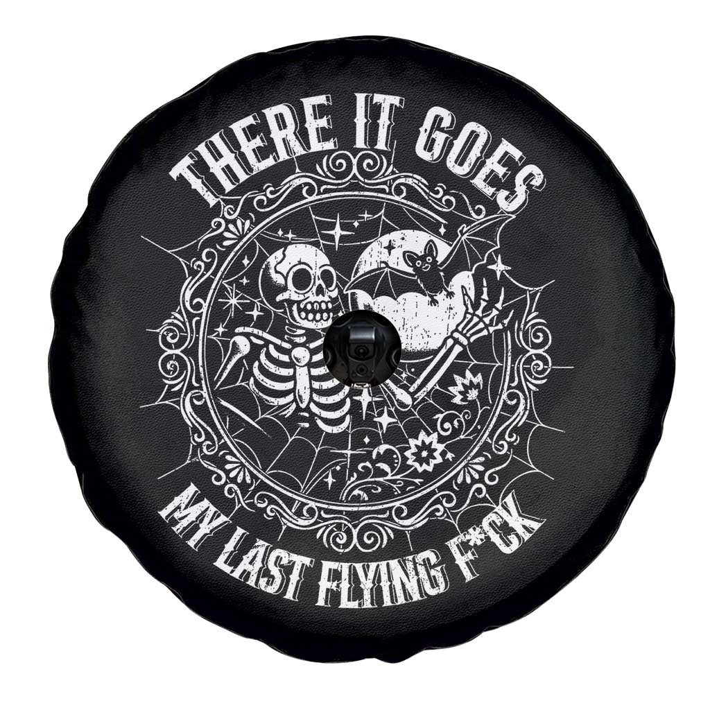 There It Goes My Last Flying F*ck Spare Tire Cover Funny Skeleton Quote TS12 Print Your Wear