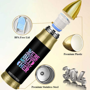 Funny First Time Parents Gift Bullet Tumbler We Are Pregnant But Mostly Her