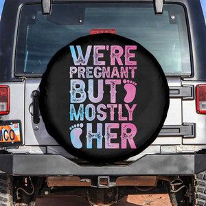 Funny First Time Parents Gift Spare Tire Cover We Are Pregnant But Mostly Her