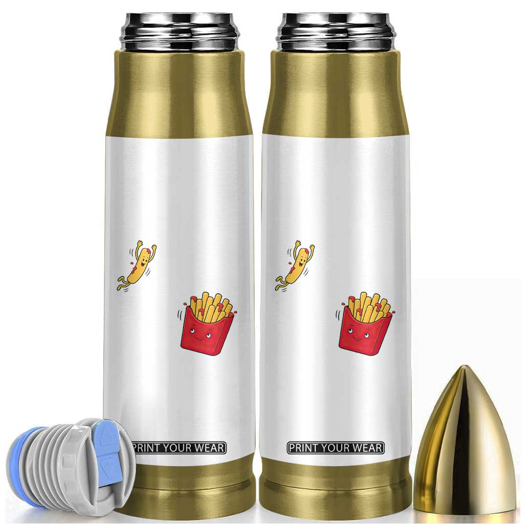 Funny French Fry Jumping Into Fries Box Bullet Tumbler Fast Food Lover