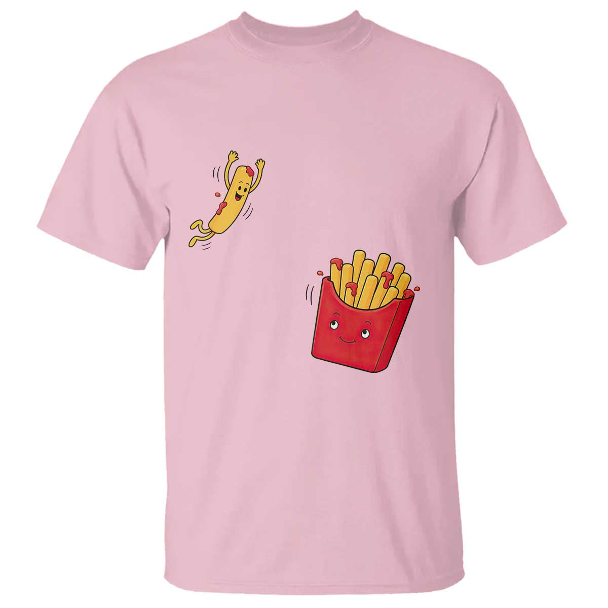 Funny French Fry Jumping Into Fries Box T Shirt Fast Food Lover