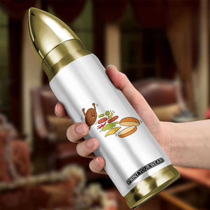 Funny Burger Ingredients Flying Into Bun Bullet Tumbler Fast Food Lover Gift