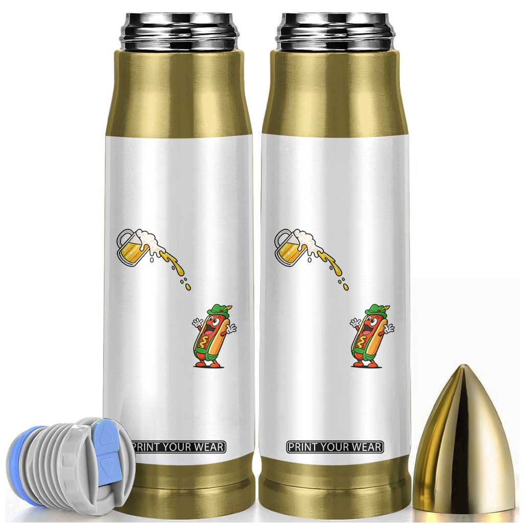 Funny Sausage Waiting For Beer Bullet Tumbler Oktoberfest Gift