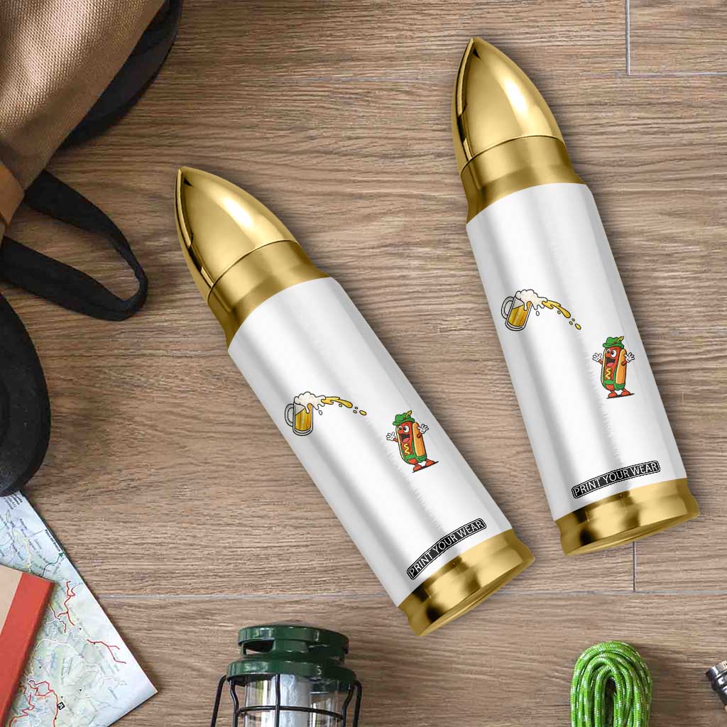 Funny Sausage Waiting For Beer Bullet Tumbler Oktoberfest Gift