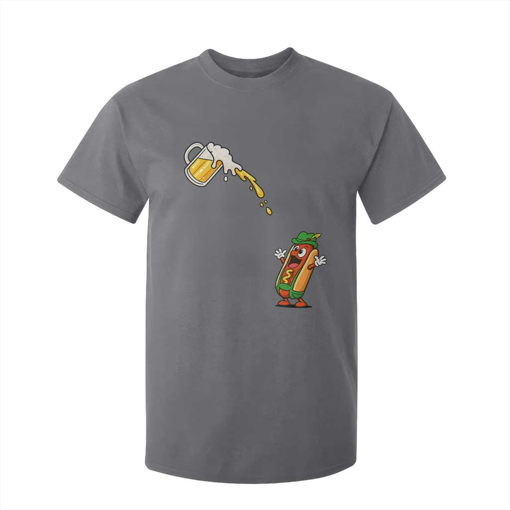 Funny Sausage Waiting For Beer T Shirt For Kid Oktoberfest Gift