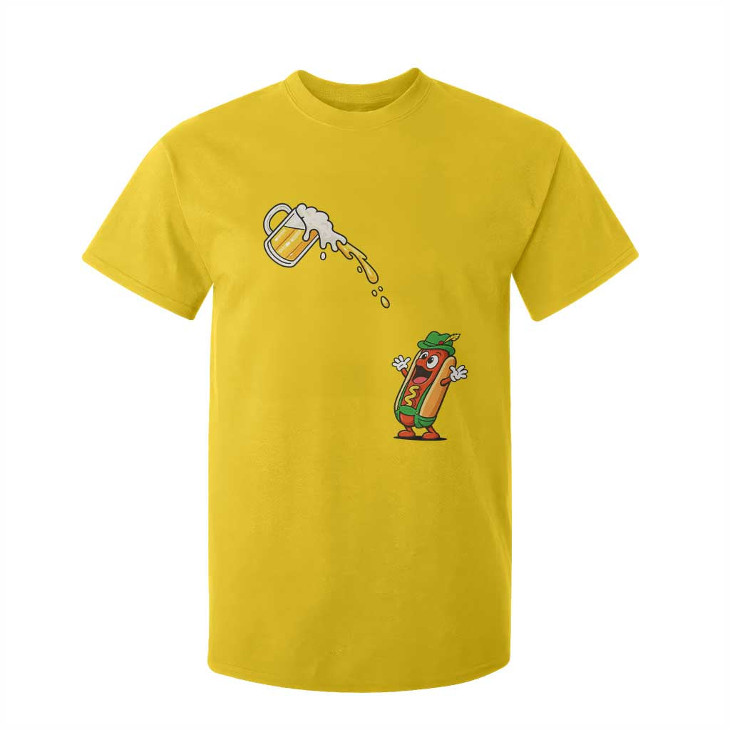 Funny Sausage Waiting For Beer T Shirt For Kid Oktoberfest Gift