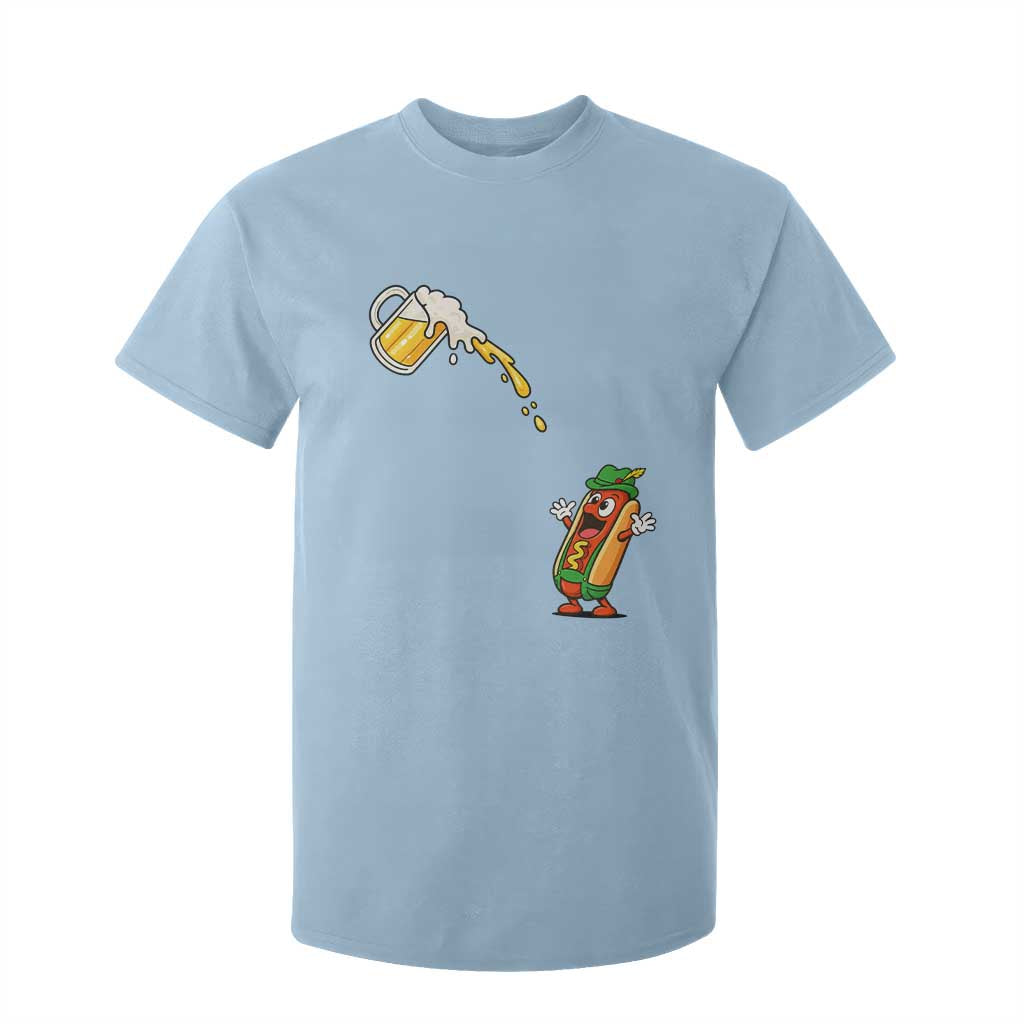 Funny Sausage Waiting For Beer T Shirt For Kid Oktoberfest Gift