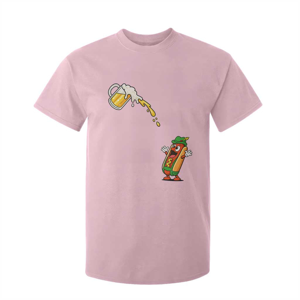 Funny Sausage Waiting For Beer T Shirt For Kid Oktoberfest Gift