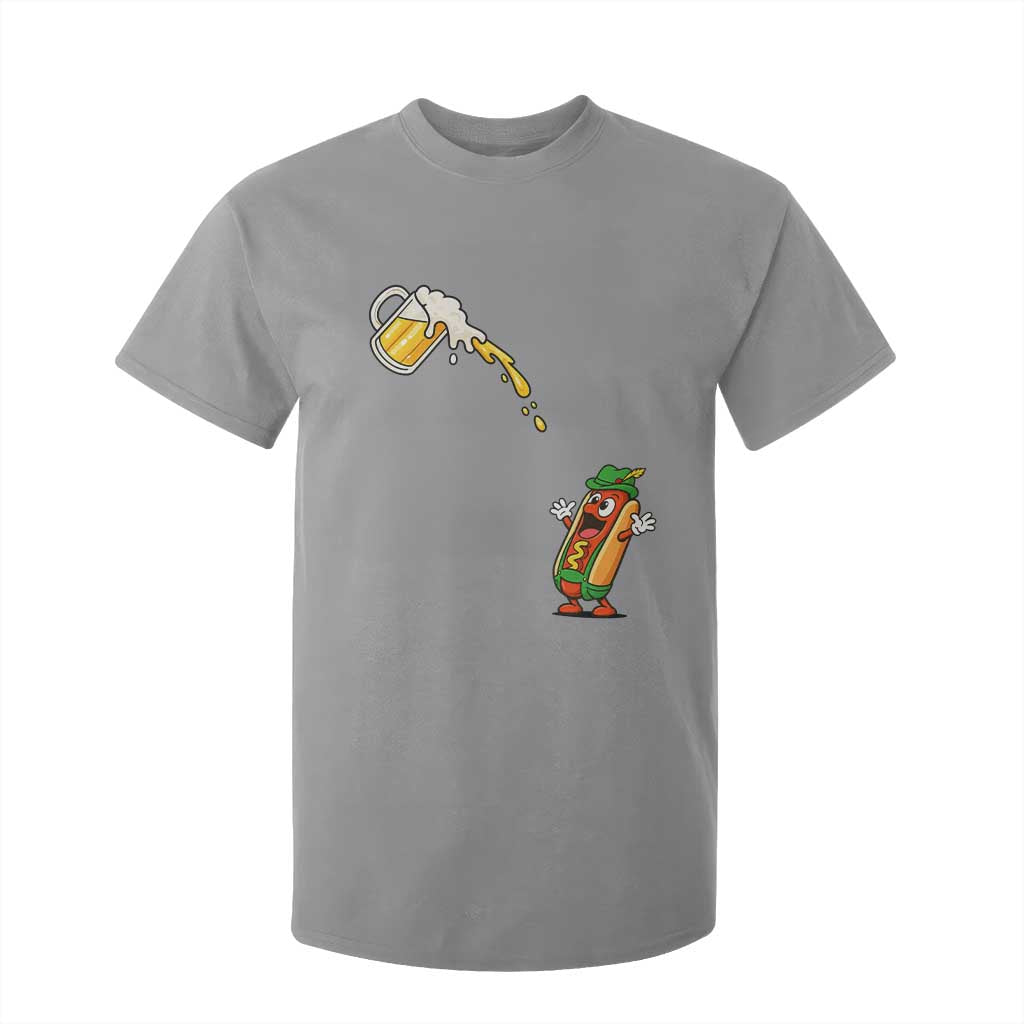 Funny Sausage Waiting For Beer T Shirt For Kid Oktoberfest Gift