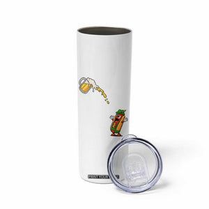 Funny Sausage Waiting For Beer Skinny Tumbler Oktoberfest Gift