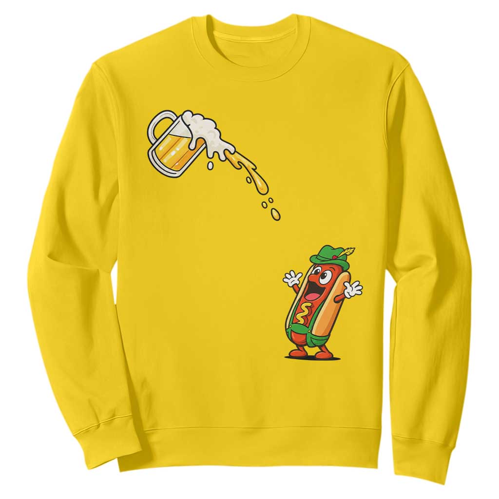 Funny Sausage Waiting For Beer Sweatshirt Oktoberfest Gift