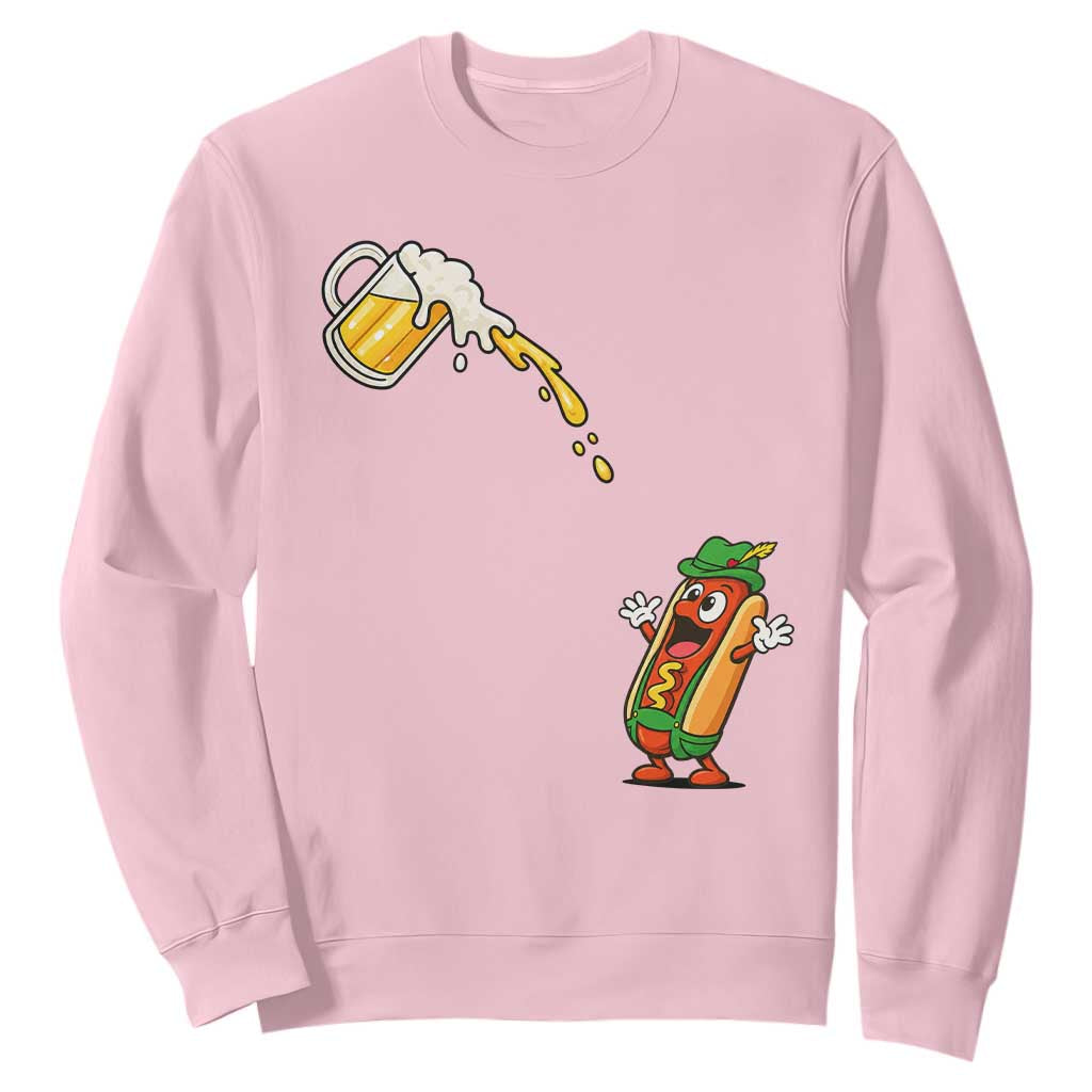 Funny Sausage Waiting For Beer Sweatshirt Oktoberfest Gift