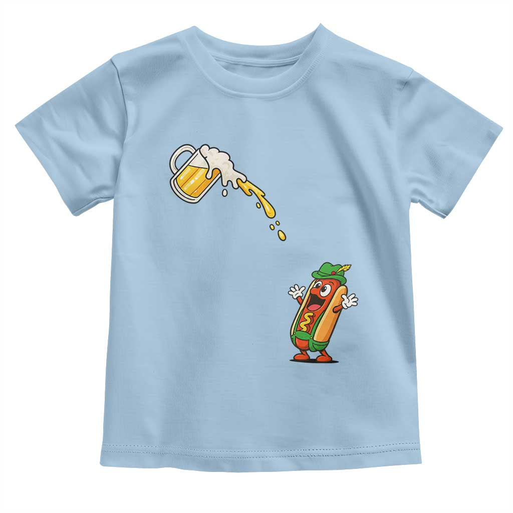 Funny Sausage Waiting For Beer Toddler T Shirt Oktoberfest Gift