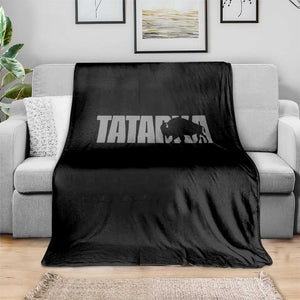 Vintage Tatanka Bison Throw Blanket Native American Buffalo Graphic