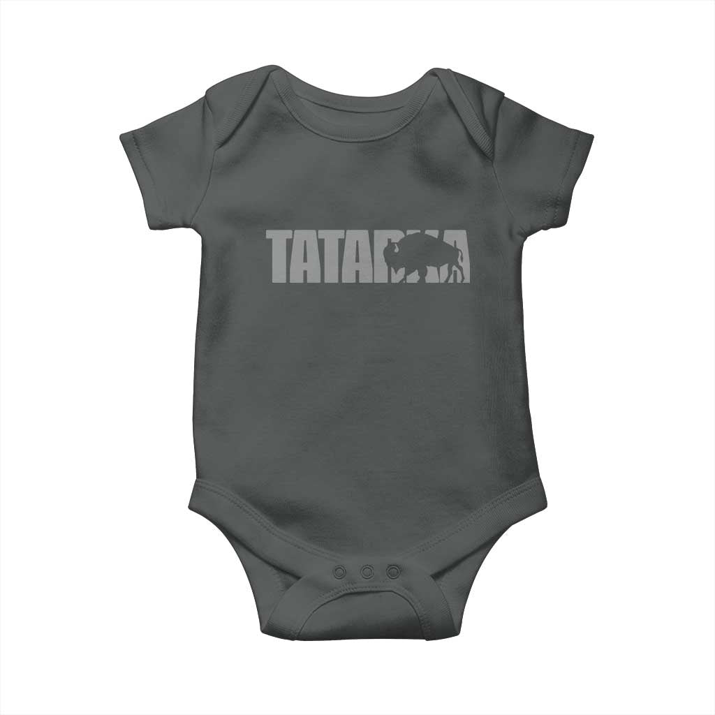 Vintage Tatanka Bison Baby Onesie Native American Buffalo Graphic