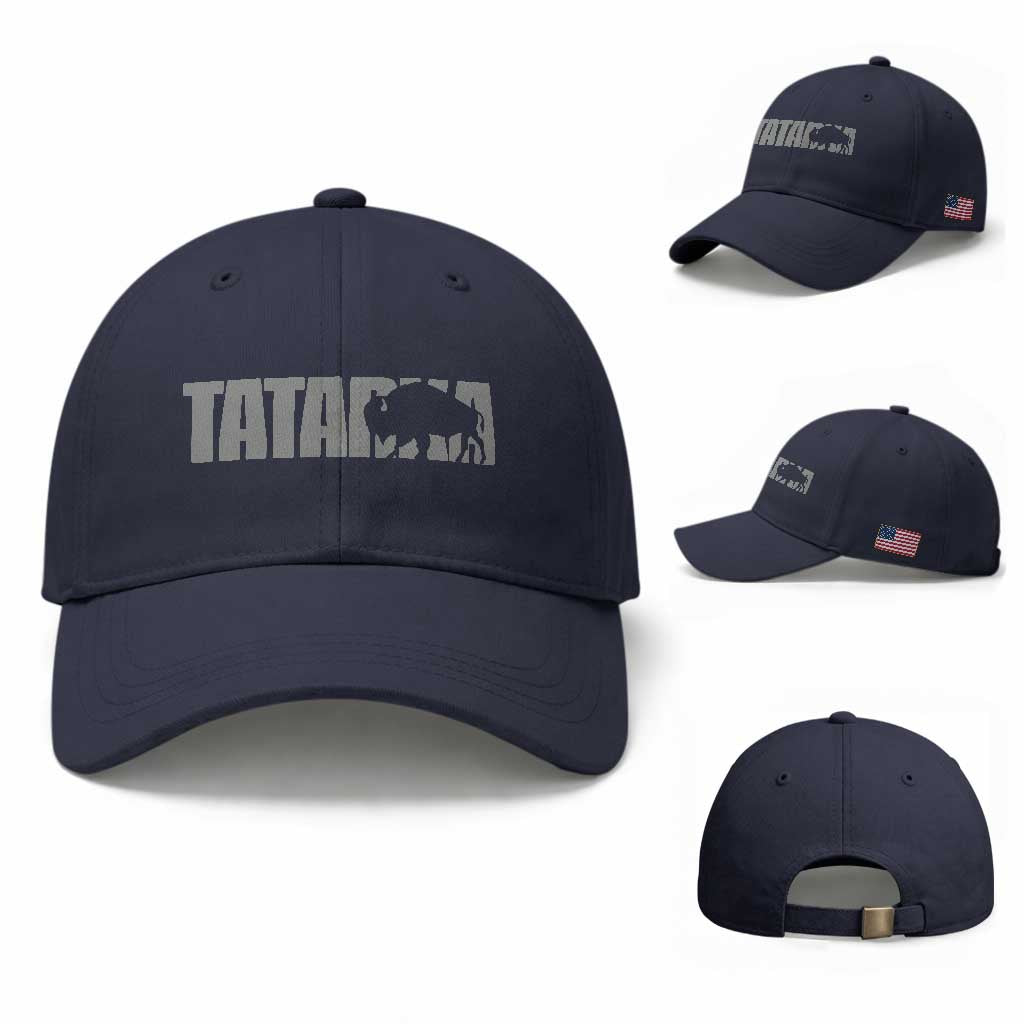 Vintage Tatanka Bison Baseball Cap Native American Buffalo Graphic
