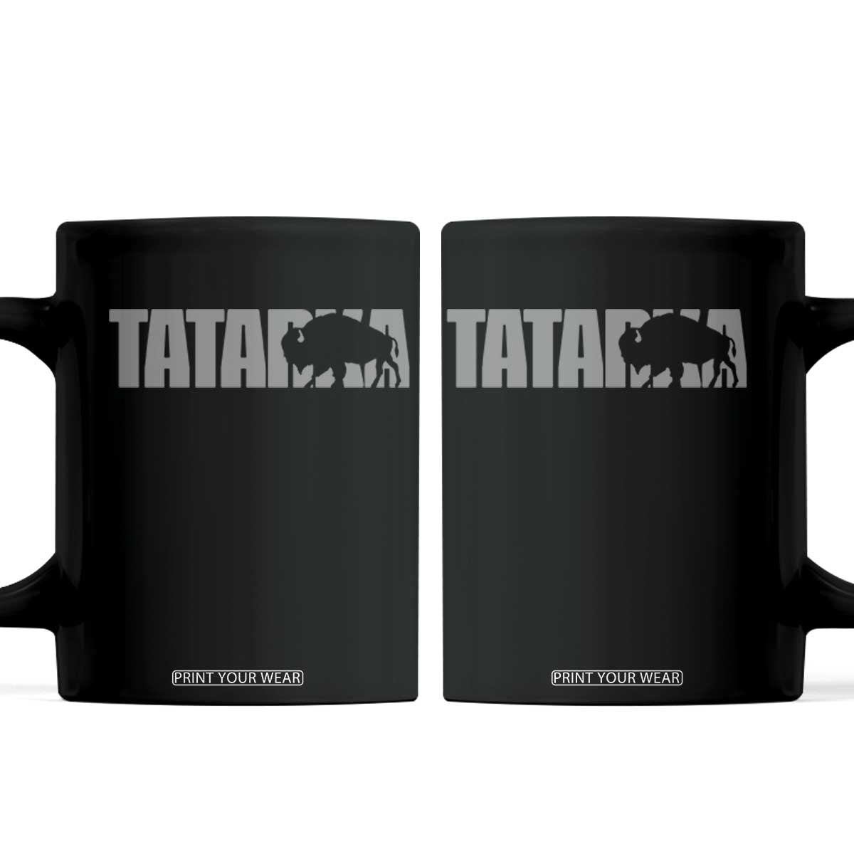 Vintage Tatanka Bison Coffee Mug Native American Buffalo Graphic