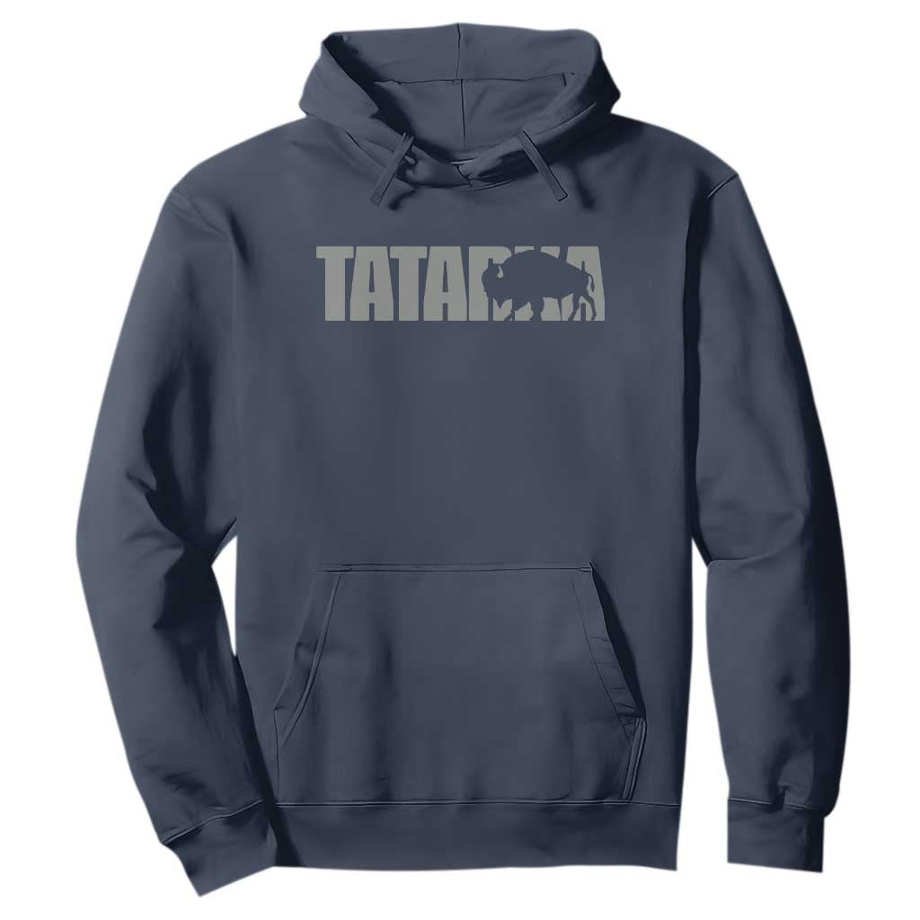 Vintage Tatanka Bison Hoodie Native American Buffalo Graphic