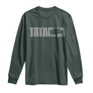 Vintage Tatanka Bison Long Sleeve Shirt Native American Buffalo Graphic
